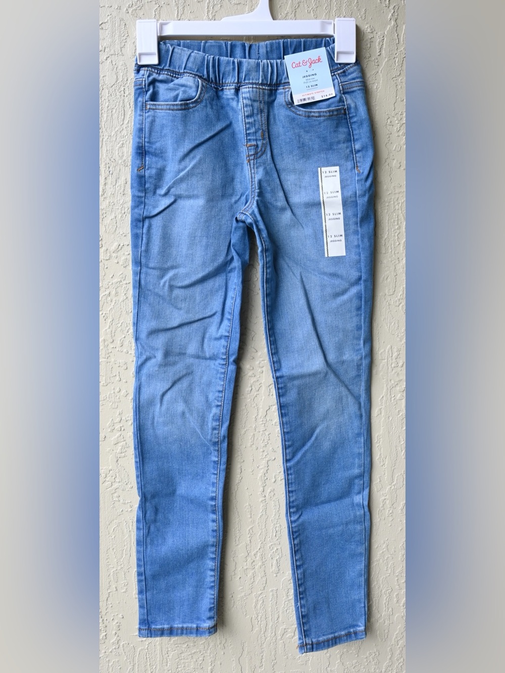 Cat & Jack Light Blue Kids Stretch Slim Jean Jeggings